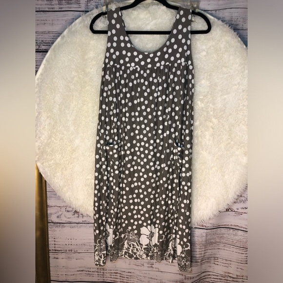 Multicolored Grey and White Sleeveless Sheath Midi Dress size 6 NWOT - Picture 1 of 13